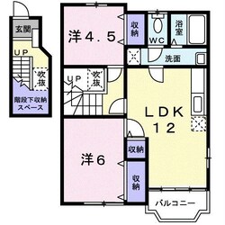 カサ・ブランカC棟の物件間取画像